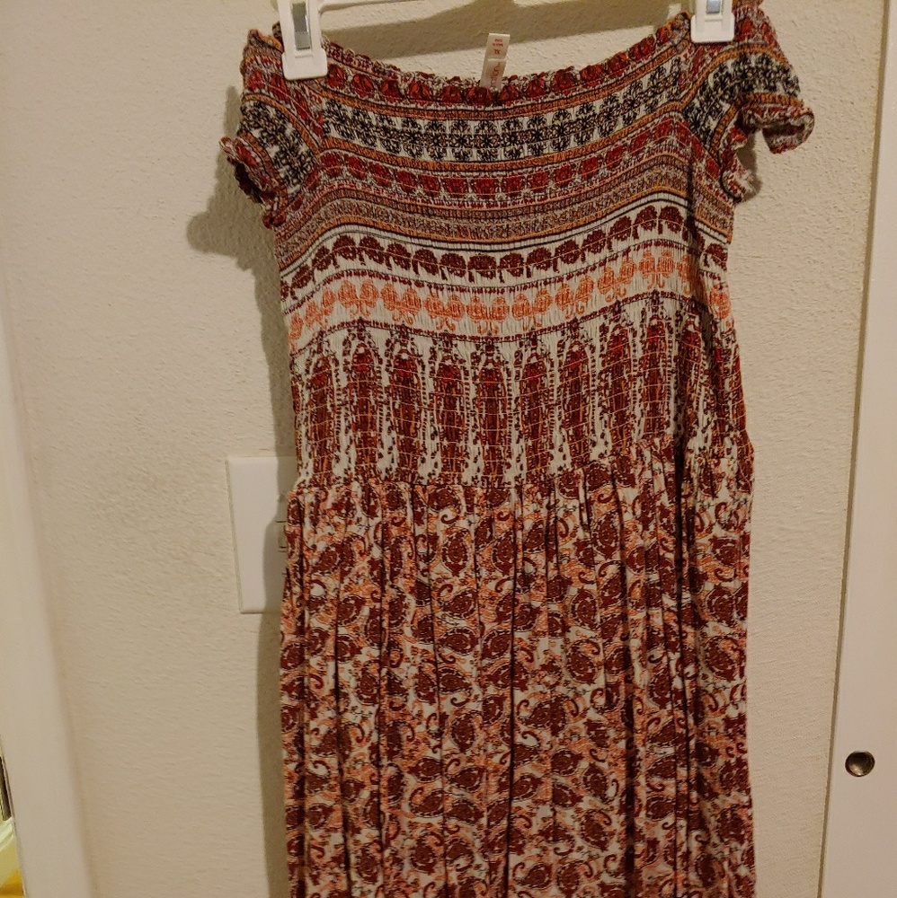 Off the shoulder boho dress